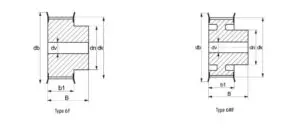 Abbildung - 6f 6wf - XL Zahnscheiben - NK Technics